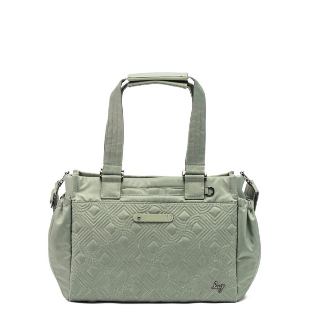 Lug Dilly Dally Convertible Tote Bag in Sage Green.